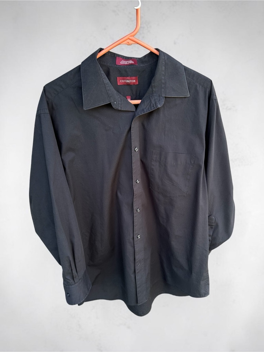 Covington‎ Black Shirt with Burgundy Label